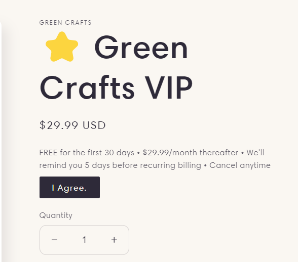Greencrafts.co charge on credit card